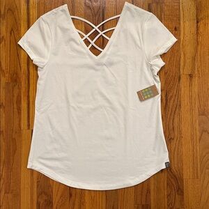 Title Nine Yasumi V-Neck Crisscross Back T-Shirt